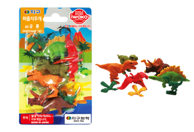 Tẩy Iwako ER-BRI044 vỉ hình khủng long (0127)
