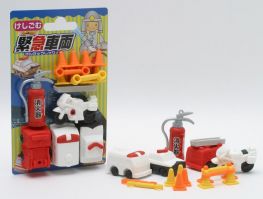 Tẩy Iwako ER-BRI013 vỉ hình xe máy, oto, bình cứu hỏa (0495)