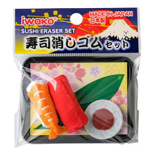 Tẩy Iwako ER-OMO012 ăn món trên khay, shushi (0010)