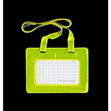 Lemon 886541 thẻ tên có dây đeo màu vàng dạ quang (8739)