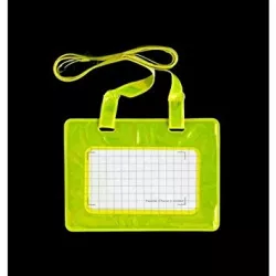 Lemon 886541 thẻ tên có dây đeo màu vàng dạ quang (8739)