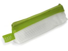 Lemon 886608 túi đựng bút nhựa khóa kéo màu xanh (3925)