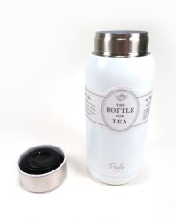 Bình đựng trà Perle màu trắng Nhật Bản 355ml (1584)