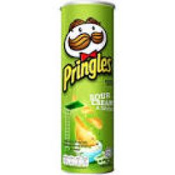 Khoai tây ống Pringles vị Sour Cream & Onion 110g
