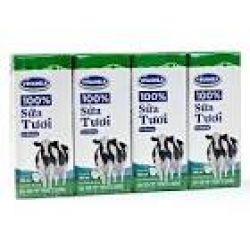 Sữa tươi Vinamilk có đường 100%  vỉ 180ml*4