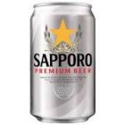 Bia Sapporo Premium 330ml lon trắng