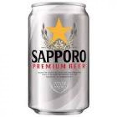 Bia Sapporo Premium 330ml lon trắng