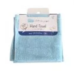 Set 2 khăn mặt mềm mịn cho bé 100% coton màu xanh