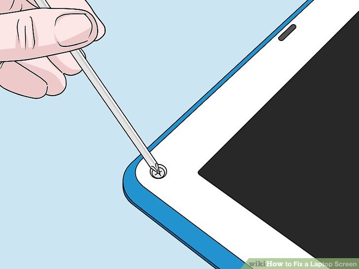 Sử dụng tuốc nơ vít để tháo các vít bezel