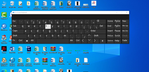 Bật bàn phím ảo Windows