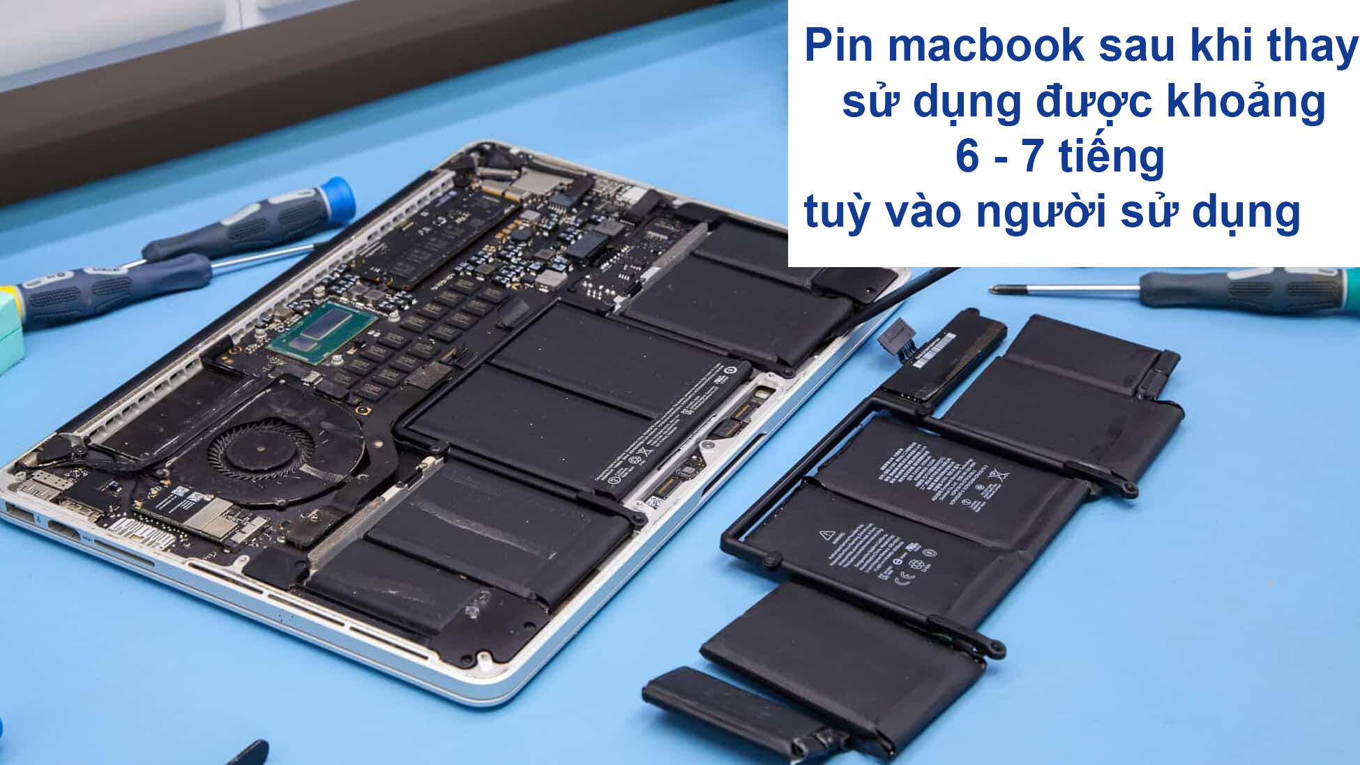 Pin Macbook pro sử dụng trong bao lâu khi thay mới?