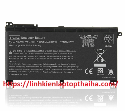 Pin laptop HP Pavilion 14-dh1013TU