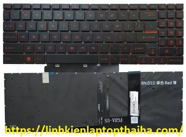 bàn phím laptop MSI Gaming Katana GF66