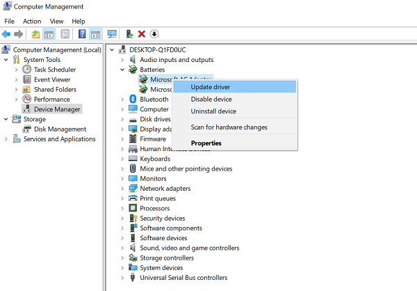 Khắc phục sự cố laptop bị treo khi bắt đầu cắm sạc pin