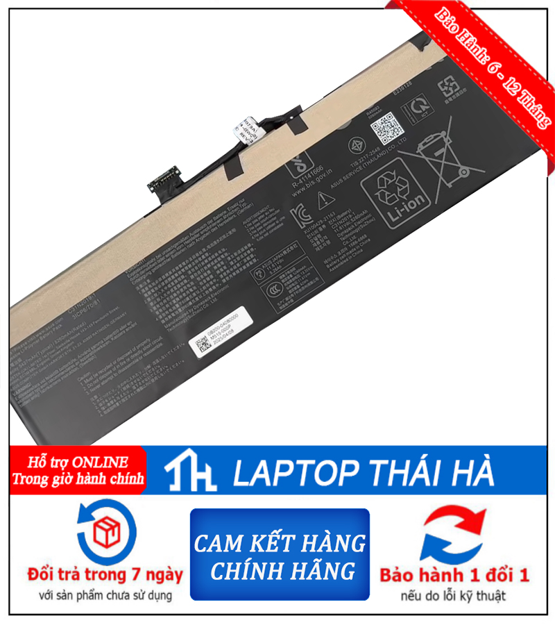 pin laptop Asus V16 V3607