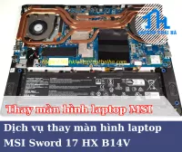 Hướng dẫn thay pin laptop MSI Sword 17 HX B14V