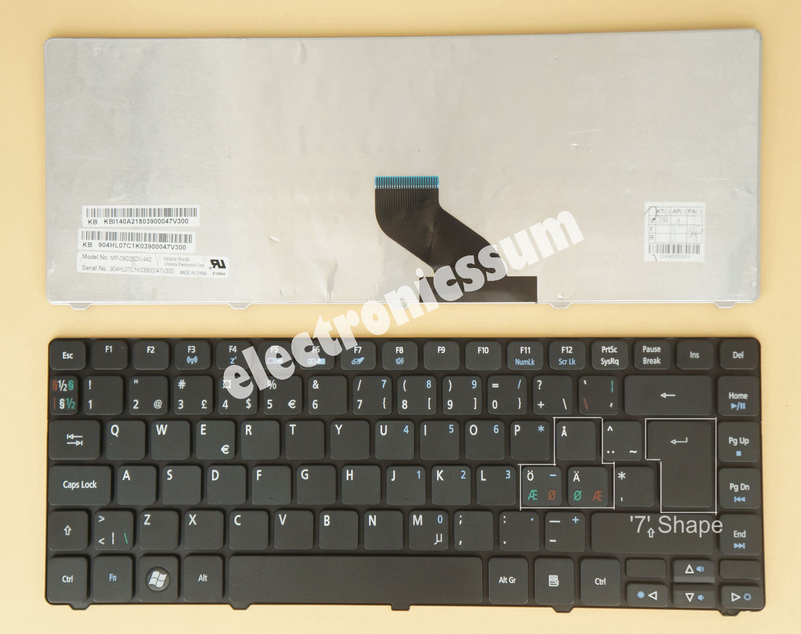 Thay Bàn phím laptop Acer Aspire 3810 4736Z 4736ZG 4738G 4738Z 4738ZG 4740 4750G 4810T 4820 4820T