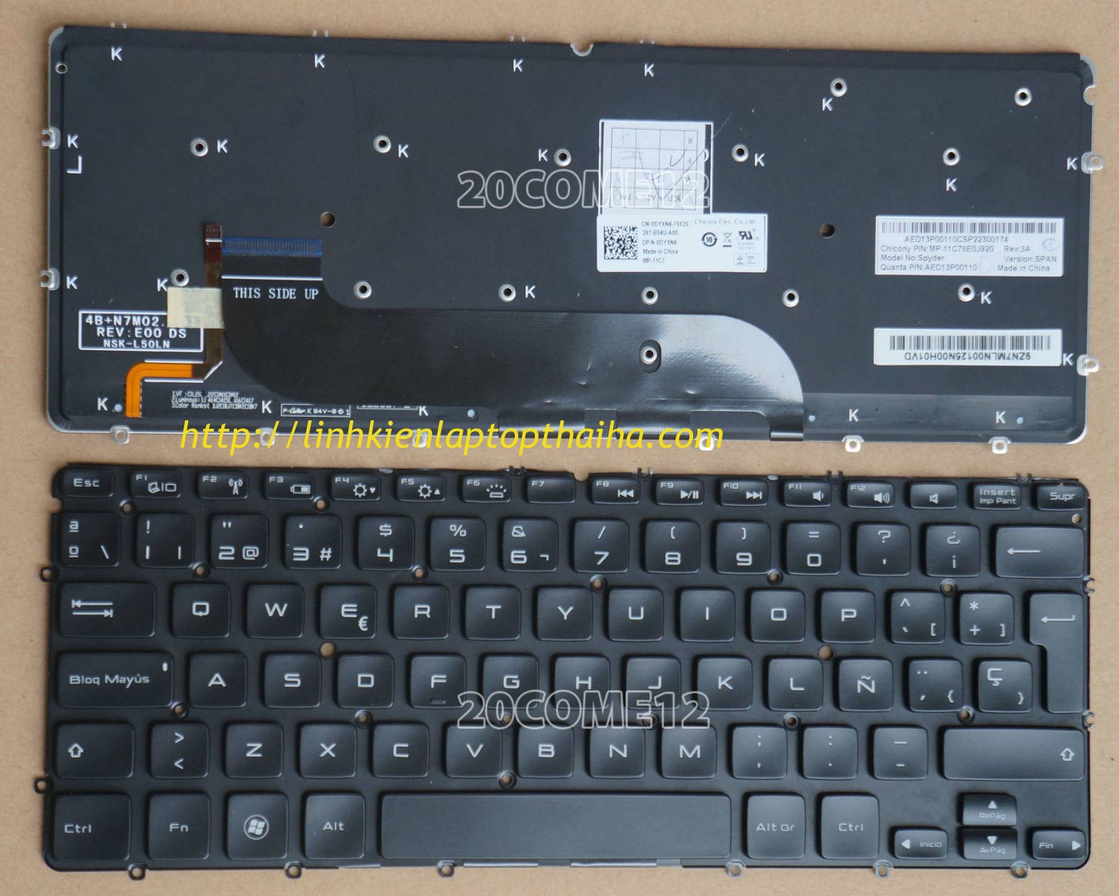 Bàn phím laptop Dell XPS 12, XPS12-L221X 9Q23 9Q33 9Q34