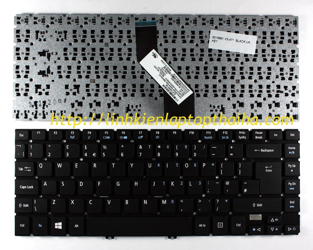 Thay bàn phím Acer Aspire V5-531 V5-531G V5-531P V5-551 V5-551G