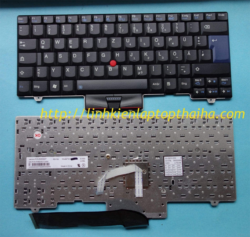 Thay bàn phím Lenovo ThinkPad L410 L420 L421  SL410 L412 L512 L520 SL510