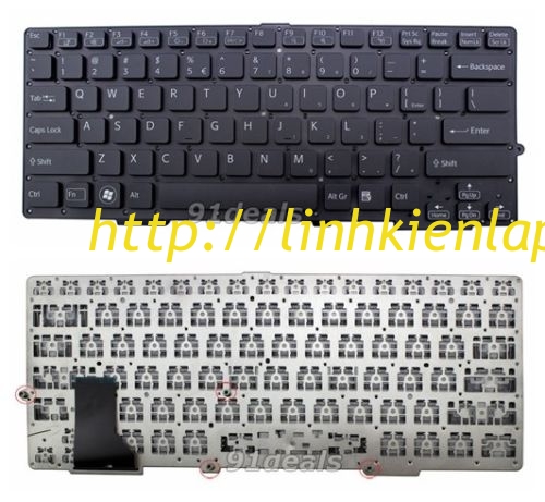 Thay bàn phím laptop sony  SVS13 SVS13A SVS13A2S1C SVS131A12T SVS13P SVS131A12W SVS131B11L