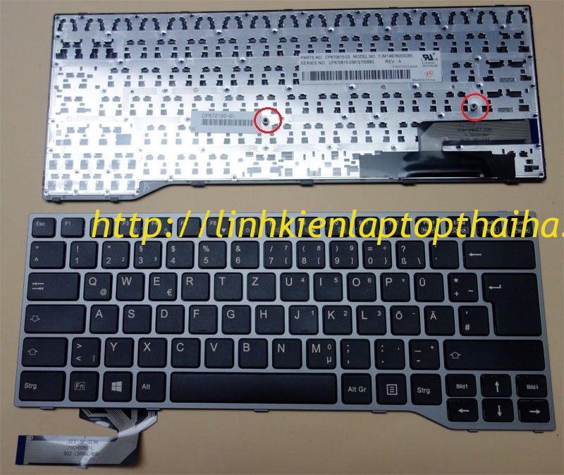 Bàn phím laptop Fujitsu Siemens LifeBook E544 E744 E733 E734 E743