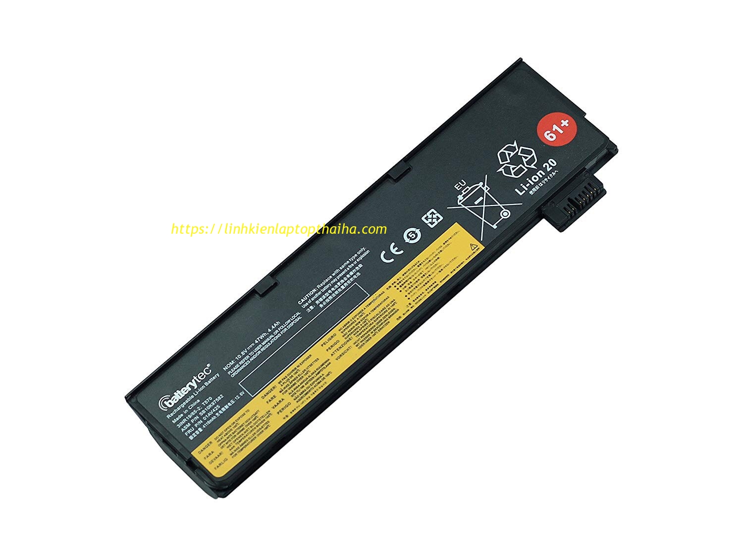 Pin laptop Lenovo ThinkPad T480 T470 T580