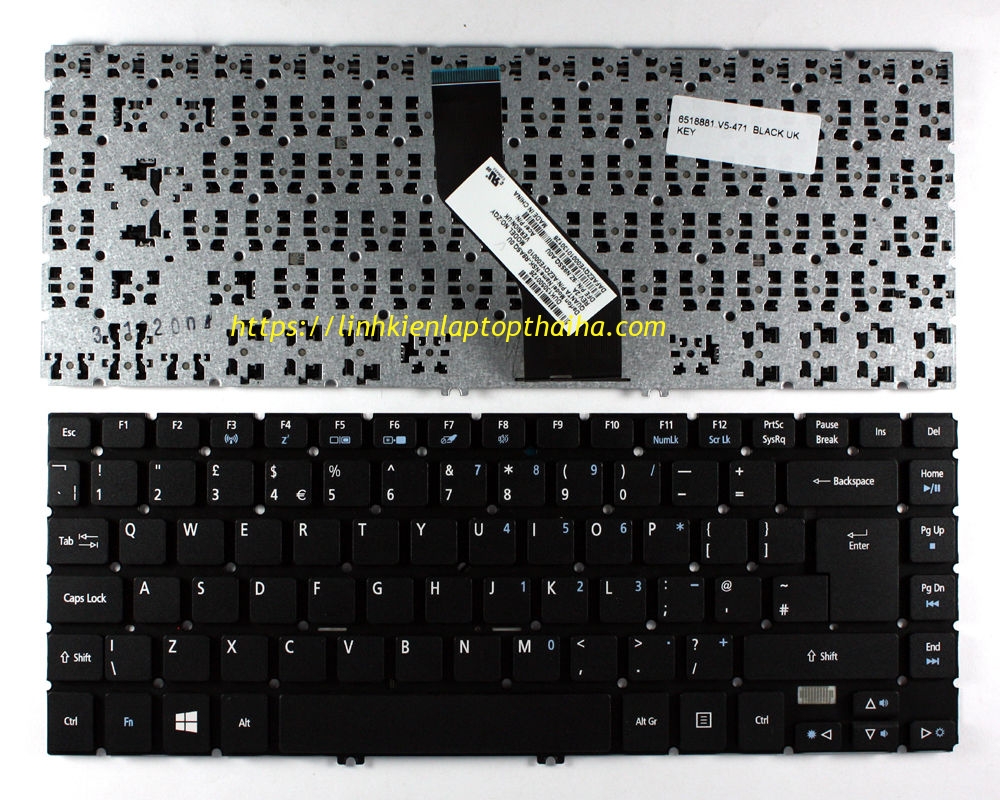 Bàn phím laptop Acer Aspire V5-472 V5-472G V5-472P V5-472PG