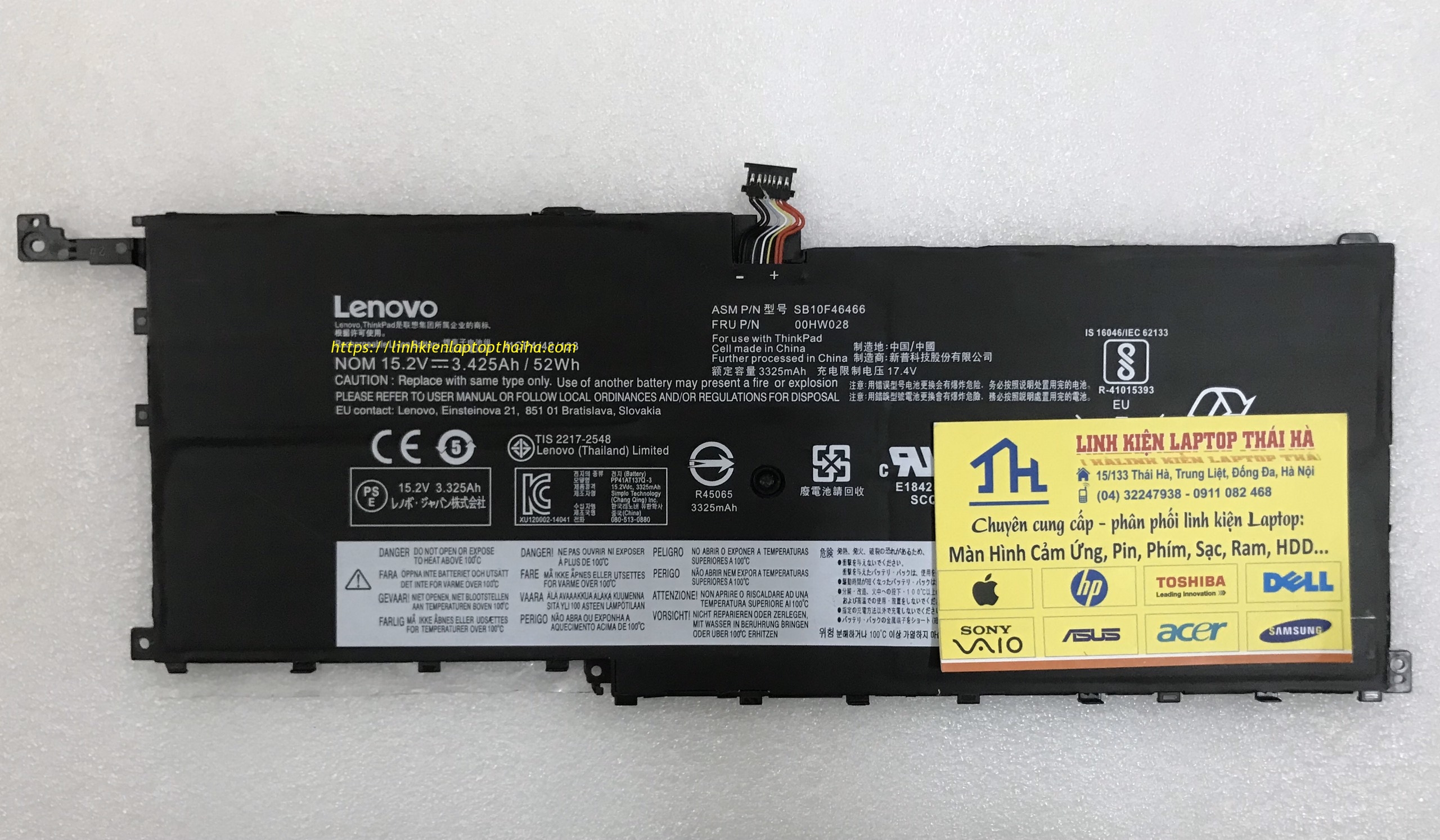 Pin laptop Lenovo Thinkpad X1 carbon gen 4