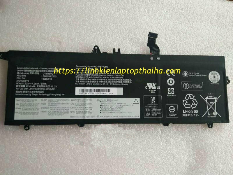 Pin laptop Lenovo Thinkpad T490s