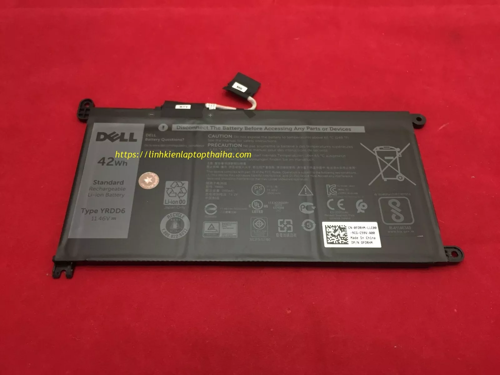 Pin laptop Dell Vostro 3401