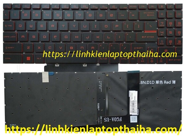 Bàn phím laptop MSI Gaming Katana GF66