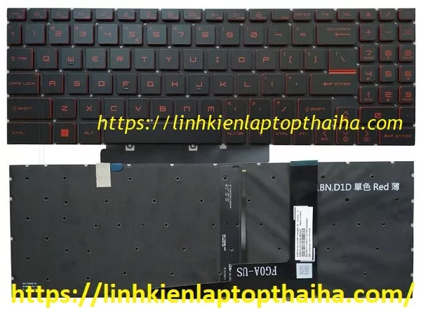 Bàn phím laptop MSI Gaming Katana GF66