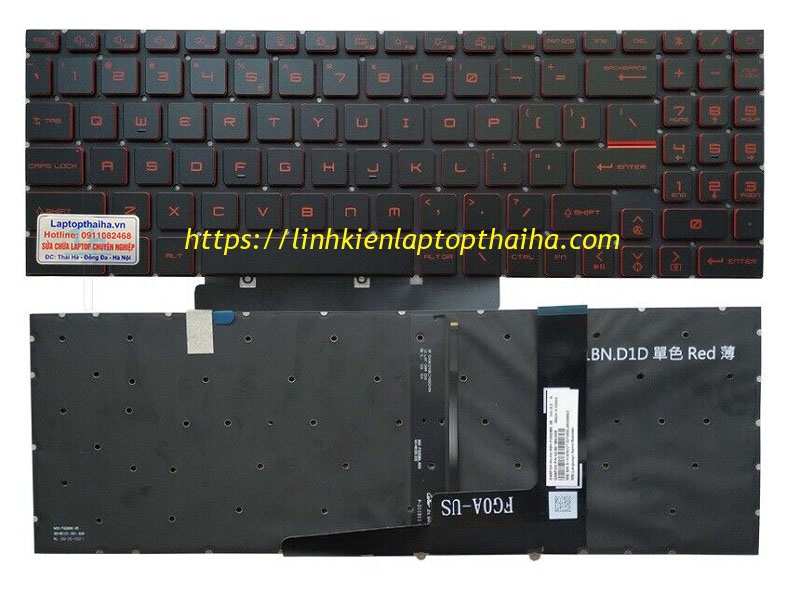 Bàn phím laptop MSI Katana GF66