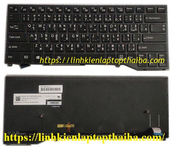 Bàn phím laptop Fujitsu Lifebook U749