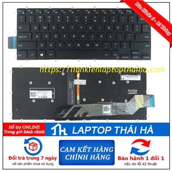 Bàn Phím Laptop Dell Inspiron 13 7378 5368 5378 7368 7378