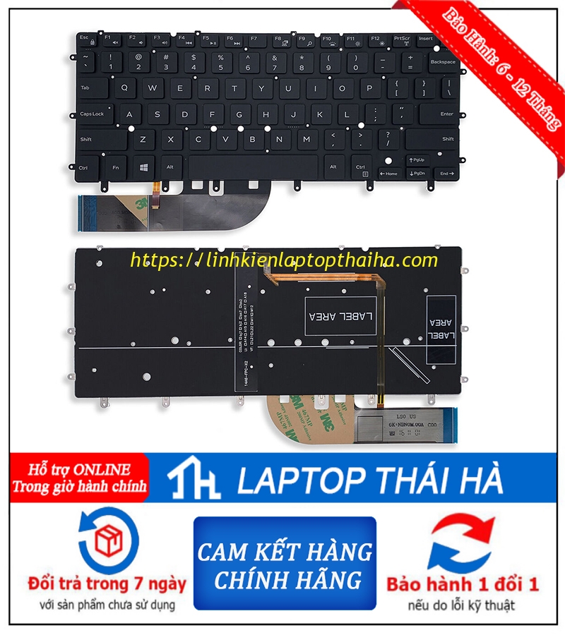 Bàn Phím Laptop Dell Latitude 7340 7349 13-7000 13-7347 13-7348 13-7352