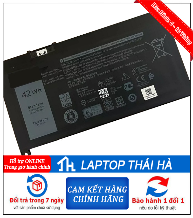 Pin laptop Dell Inspiron 5482