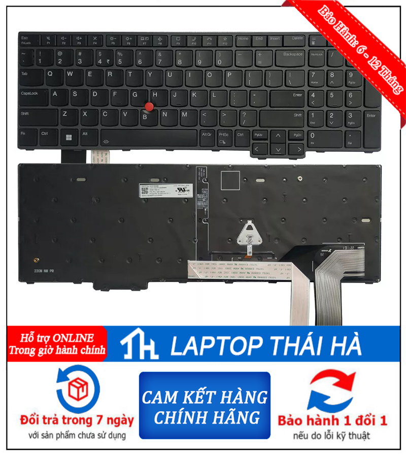 thumbnail image 2 of New For Lenovo Thinkpad T16 Gen 1 P16s Gen 1 L15 Gen 3 Keyboard Backlit 2 of 10