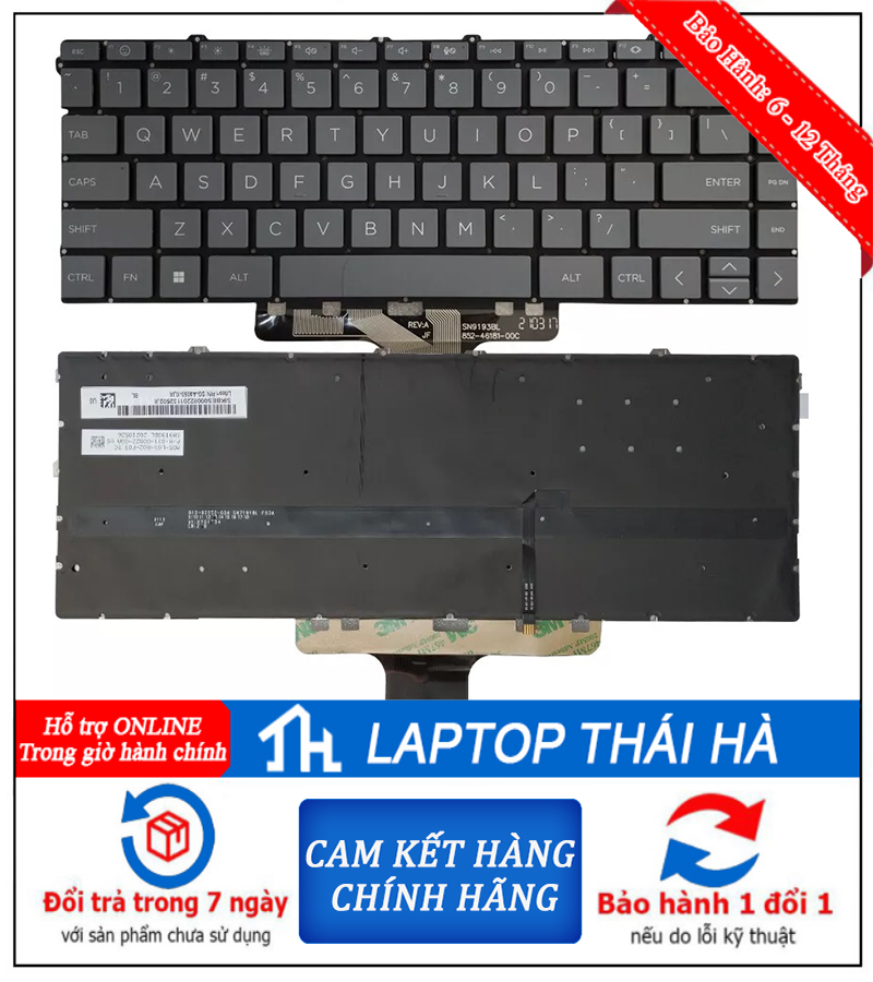 Bàn Phím Laptop HP Envy x360 2 in 1 16-ac0013dx