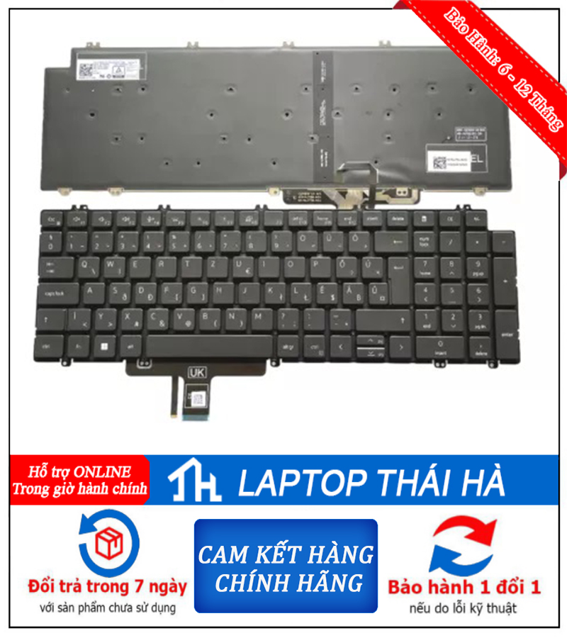 Bàn Phím Laptop Dell Precision 7780