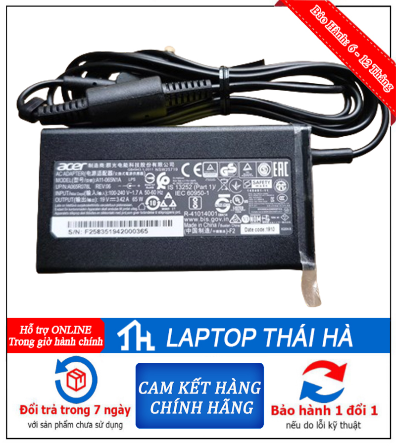 Sạc laptop Acer Aspire 3 A314
