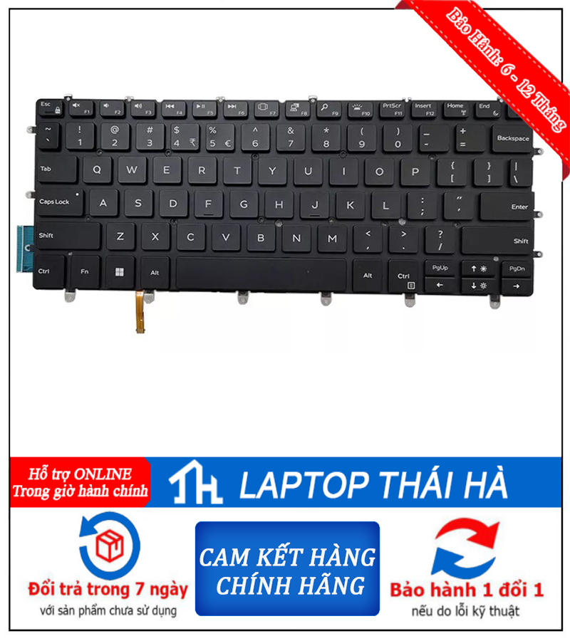 Bàn Phím Laptop Dell XPS 13 9340 Ultra 7