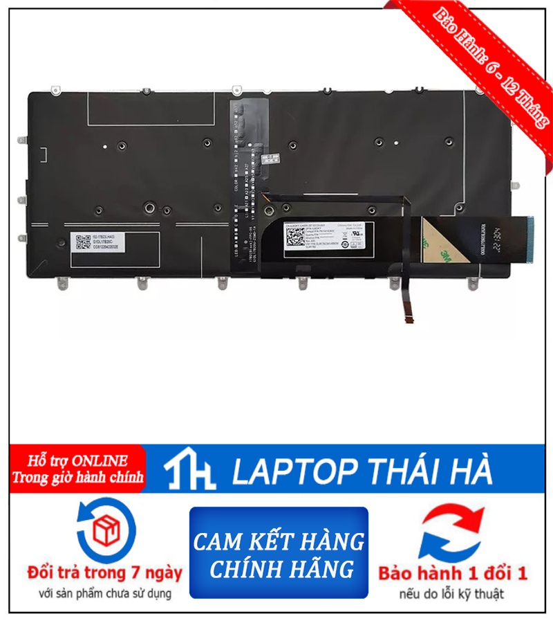 Bàn Phím Laptop Dell XPS 13 9340 Ultra 7