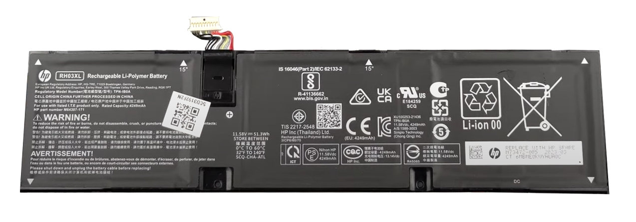 pin laptop HP Probook 450 G10 9P301PT