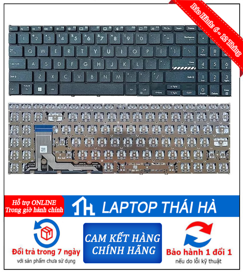 Bàn phím laptop Asus Vivobook Go 15 E1504FA