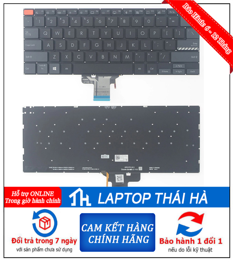 Bàn phím laptop Asus Vivobook 14 OLED A1405VA-KM095W