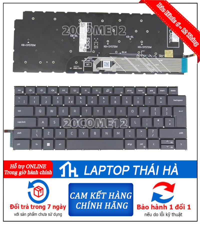 Bàn Phím Laptop Dell Inspiron 7440