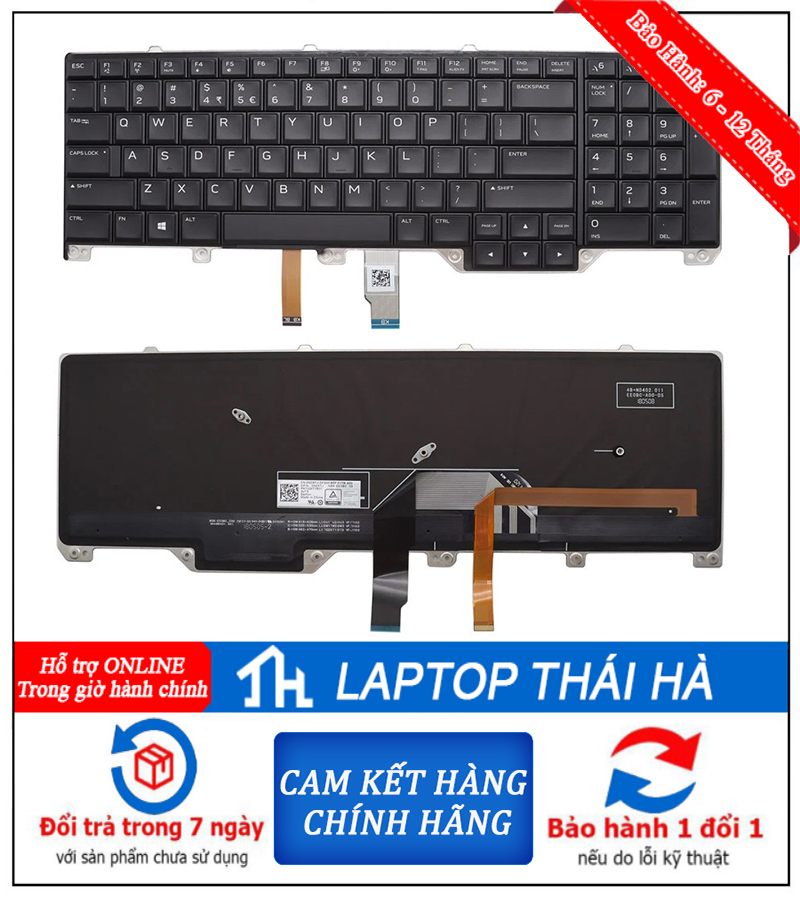 Bàn Phím Laptop Dell Gaming Alienware 16 Aurora AC16250