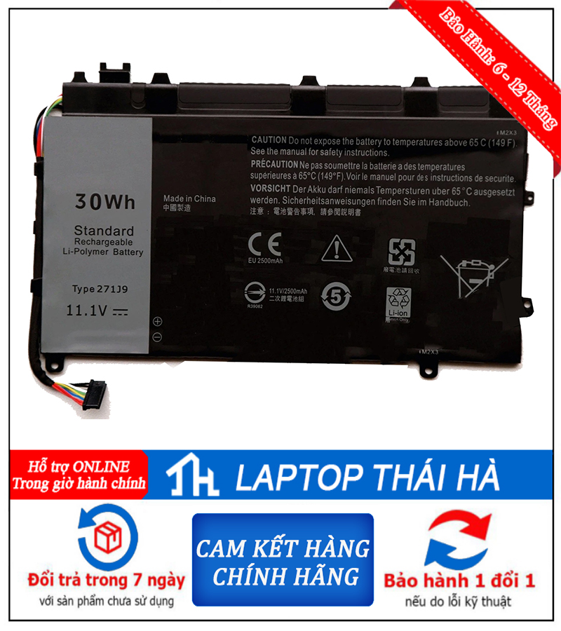 Pin laptop Dell Latitude 7350 Ultra 5